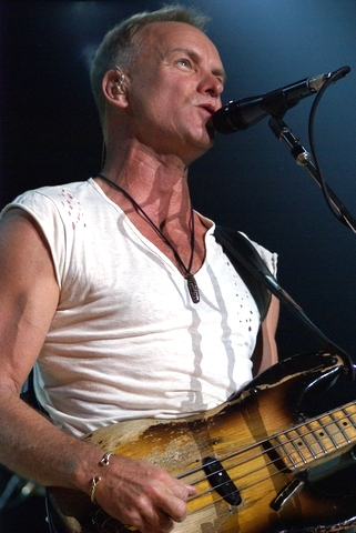 Sting On Fender Bass